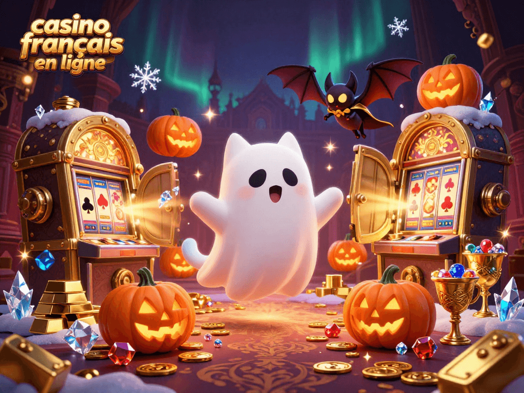 Profitez des jeux avec le casino francais en ligne, immergez-vous dans une scène animée de fantômes et de joyaux.