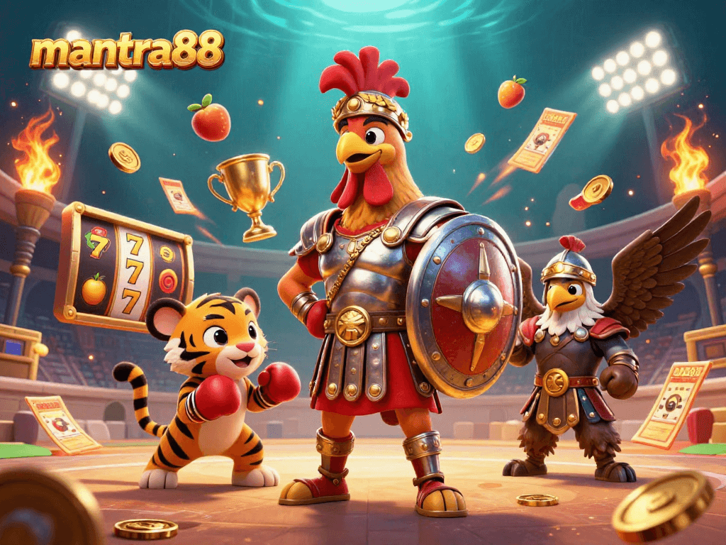 Experience the thrill of mantra88 with an engaging slot gaming scene filled with exciting elements.