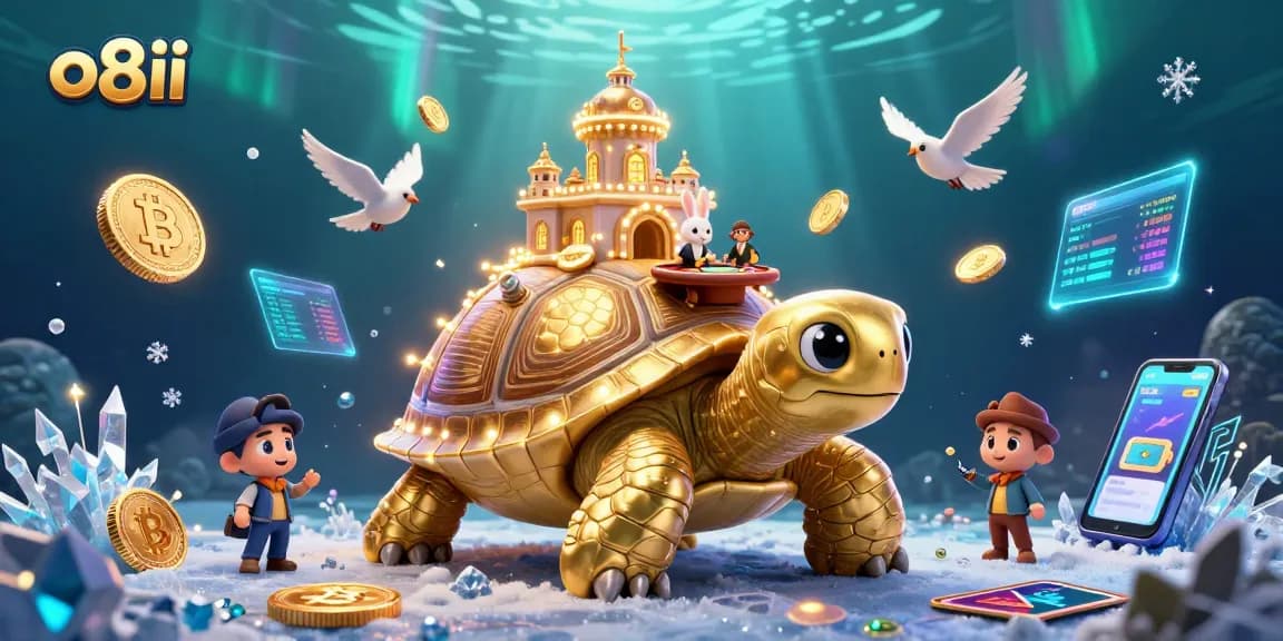 Engage with exciting betting opportunities at o8ii, featuring a vibrant illustrated casino scene with rabbit dealer and gold coins.