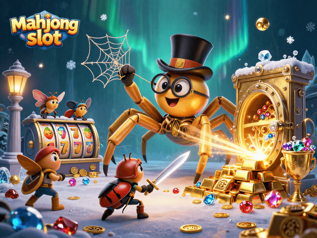 Experience the excitement of mahjong slot with our captivating 3D casino illustration featuring vibrant symbols.