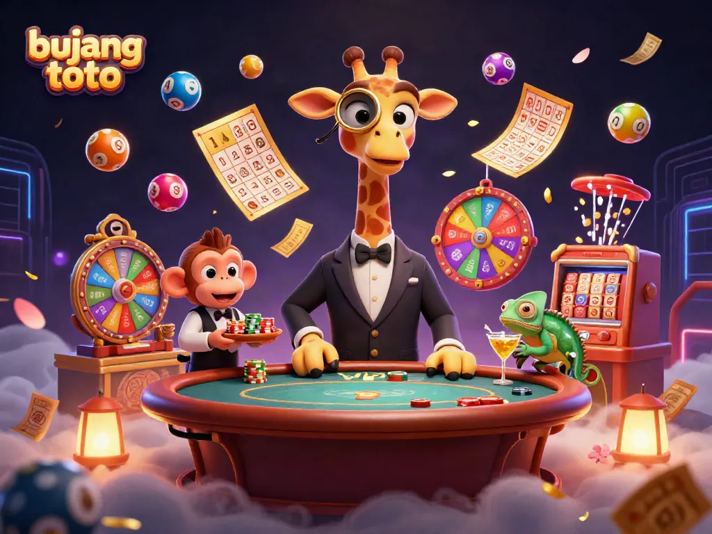 Engage with thrilling wins at bujang toto featuring dynamic cartoon scenes of a VIP poker experience.