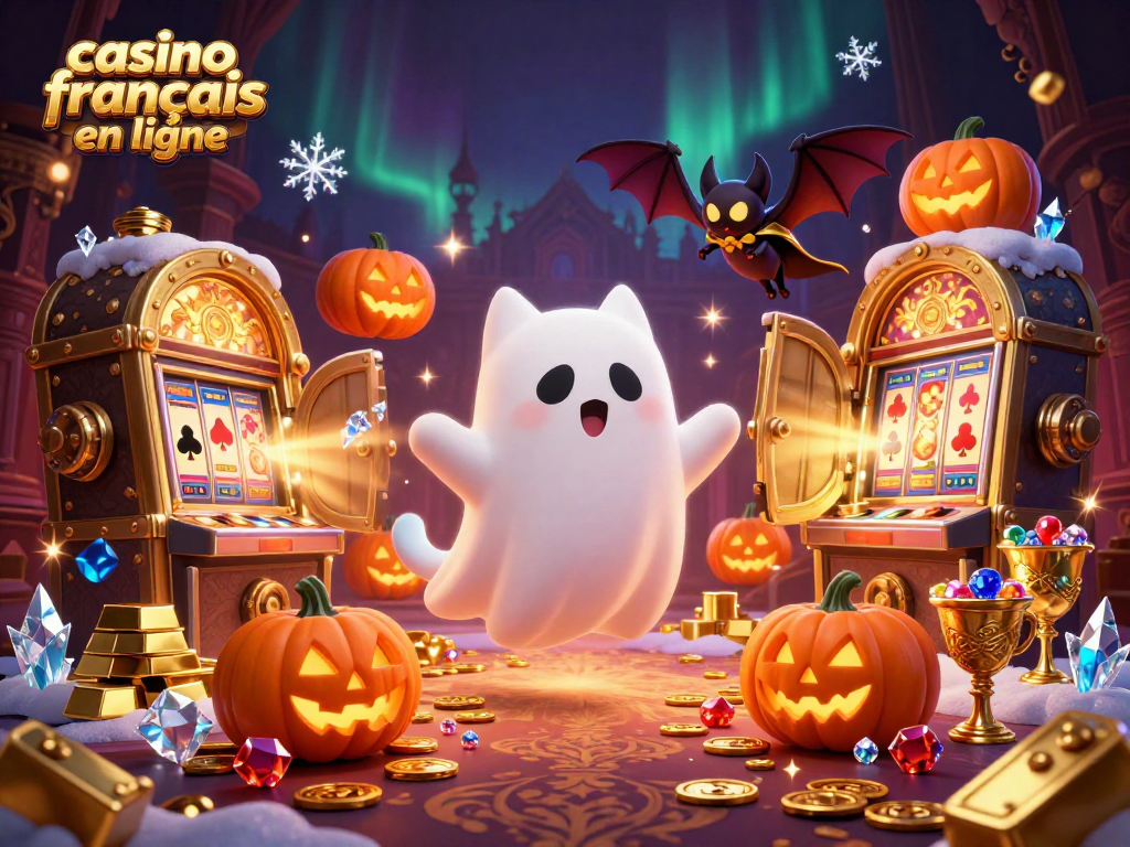 Profitez des jeux avec le casino francais en ligne, immergez-vous dans une scène animée de fantômes et de joyaux.