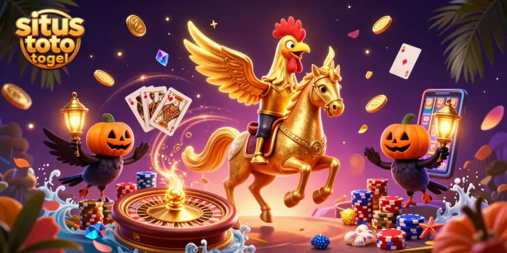 Bermain situs toto togel dengan aman dan bijak sambil menikmati suasana kasino malam yang megah.