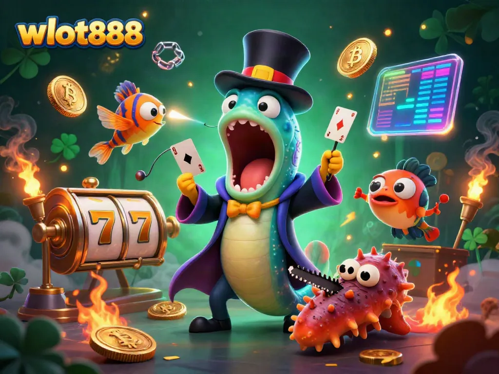 Menangkan jackpot di wslot888 dengan gulper eel dan teman-teman dalam pertunjukan sulap bawah laut.