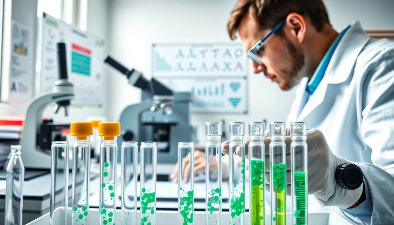 Analyze cjc1295 peptide samples in a professional laboratory with innovative equipment.