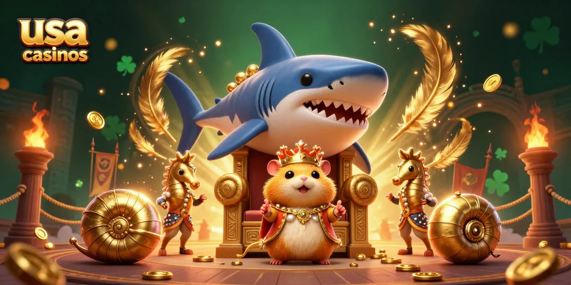 Engage with thrilling usa online casinos featuring a golden hamster king and seahorse guards