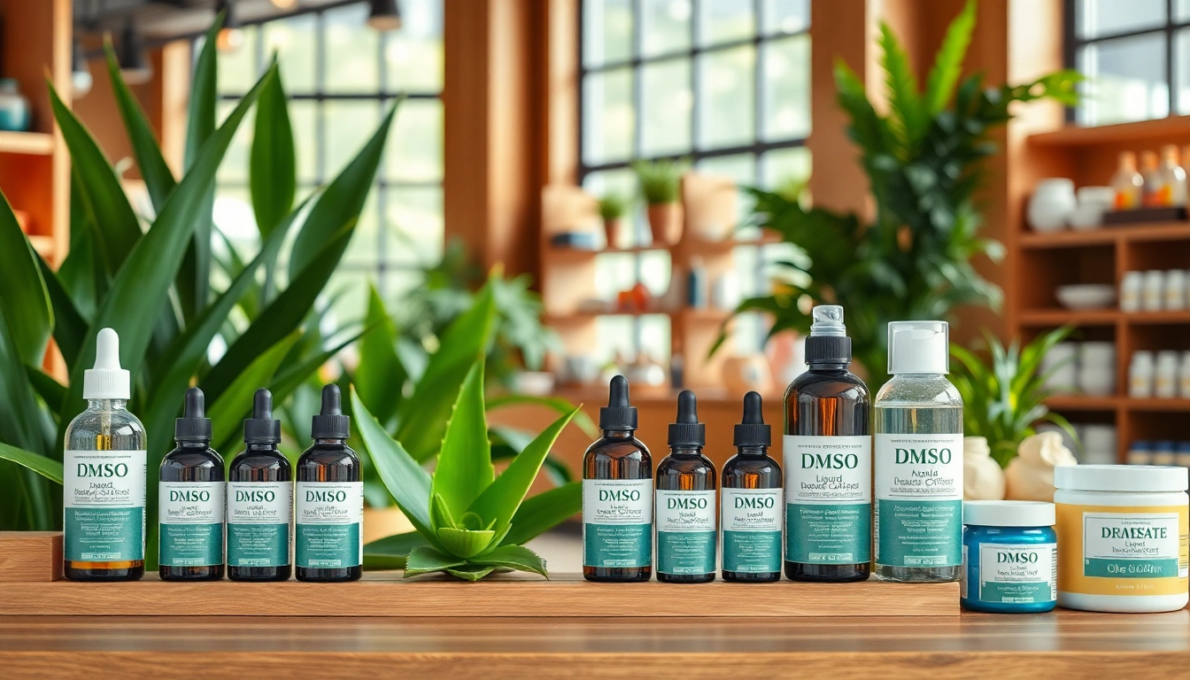 Shop the dmso store's premium range of DMSO products in an inviting wellness setting.