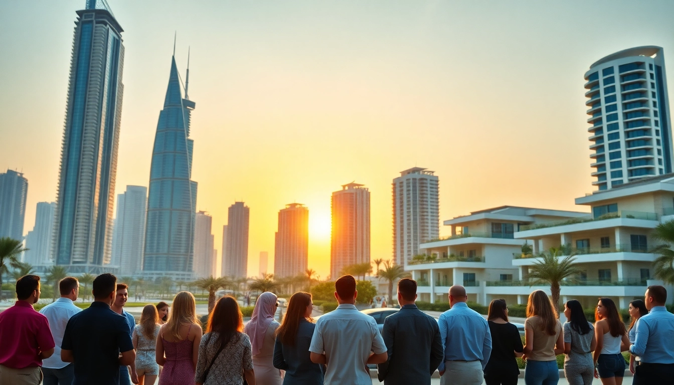 Explore real estate in dubai showcasing modern properties and vibrant market interactions.