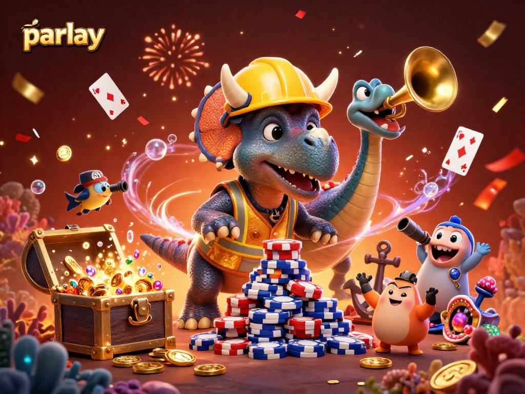 Engage in thrilling parlay bets while enjoying vibrant casino-themed celebration.
