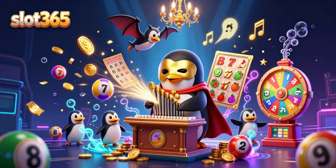 Engage in exciting slot gameplay at slot365 with vibrant characters and dynamic casino elements.