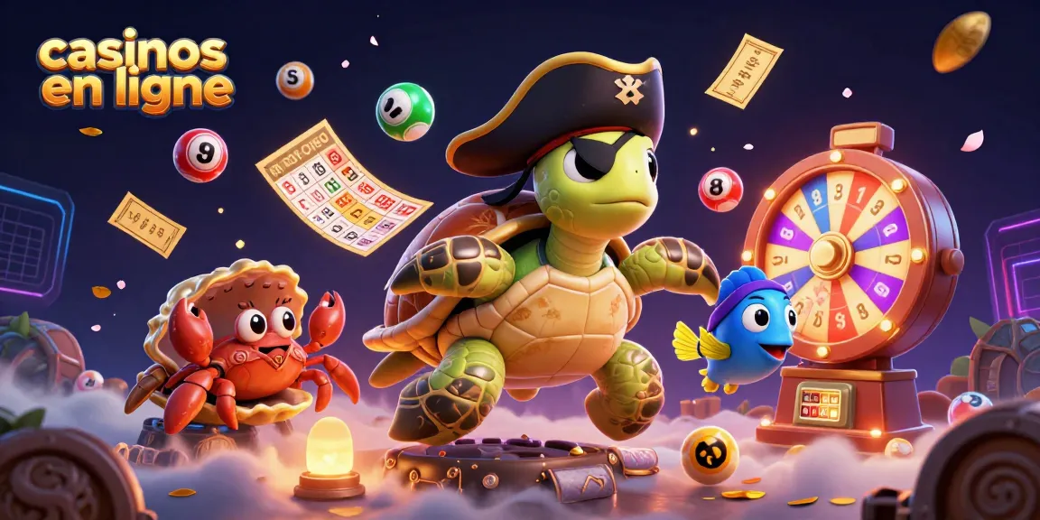 Assistez aux casinos en ligne avec cette illustration captivante d'animations de jeux.