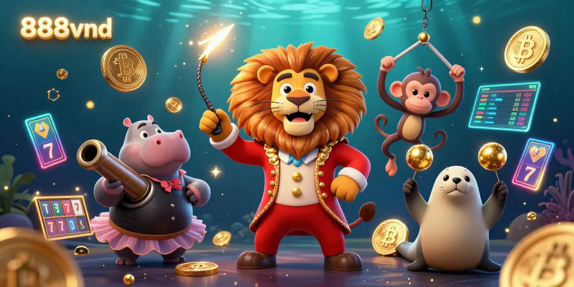 Experience the thrill of 888vnd gaming with lively 3D characters and exciting casino elements!