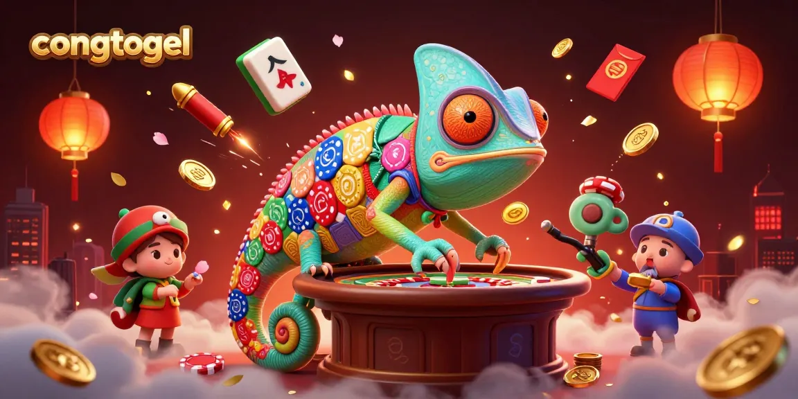 Play congtogel and explore the colorful world of casino action, featuring vibrant chameleon owner.