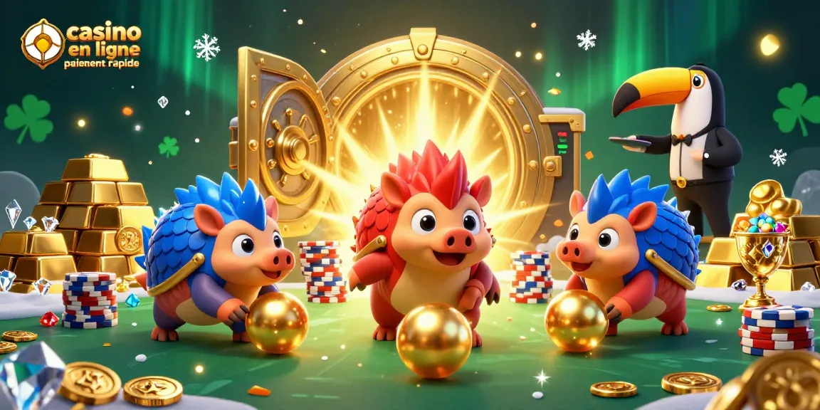 Casino en ligne paiement rapide, les pangolins s'affrontent dans un jeu de bowling avec des jetons de poker.