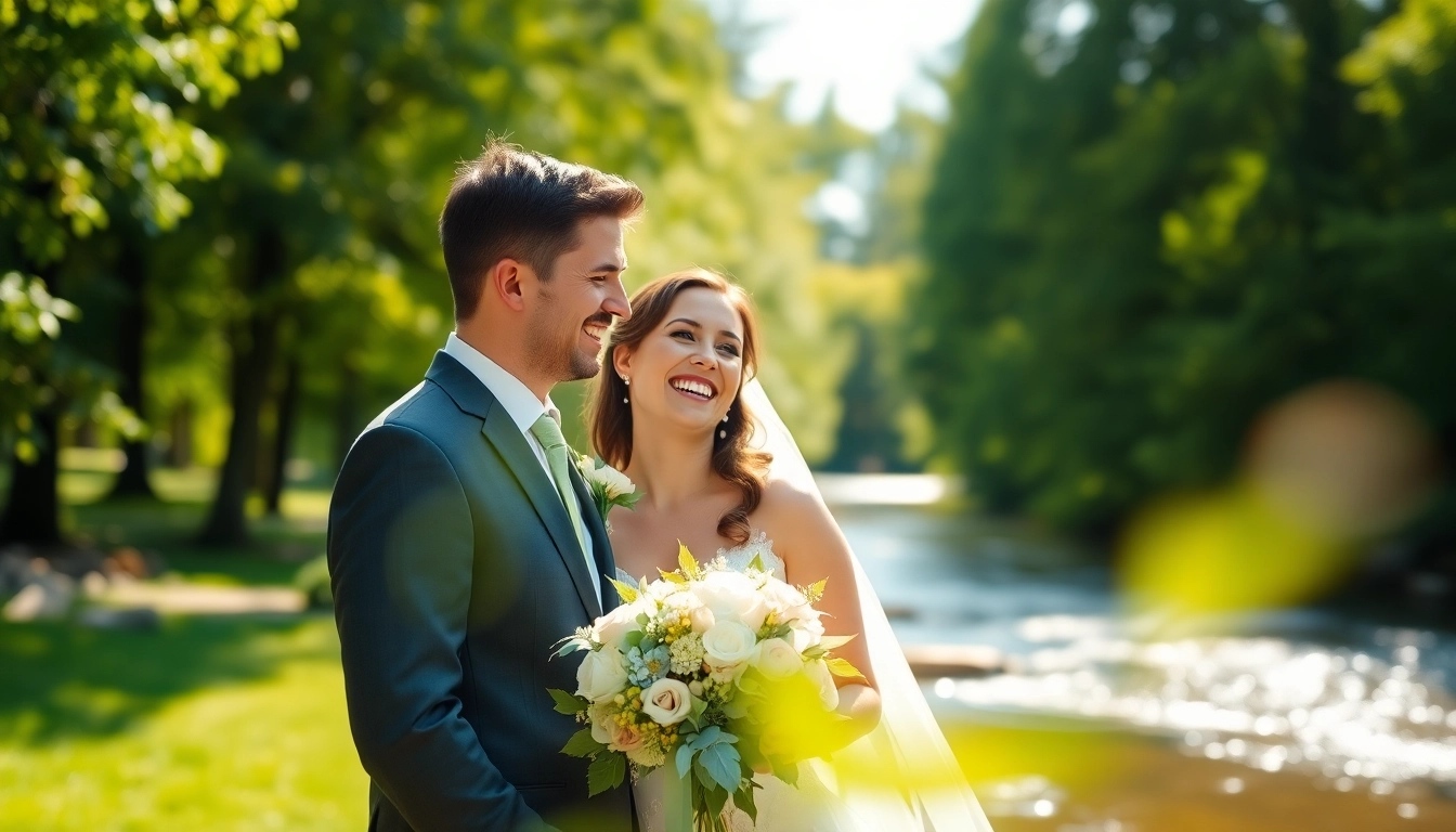 Capture a vibrant moment from a photography company edmonton focusing on a wedding scene.