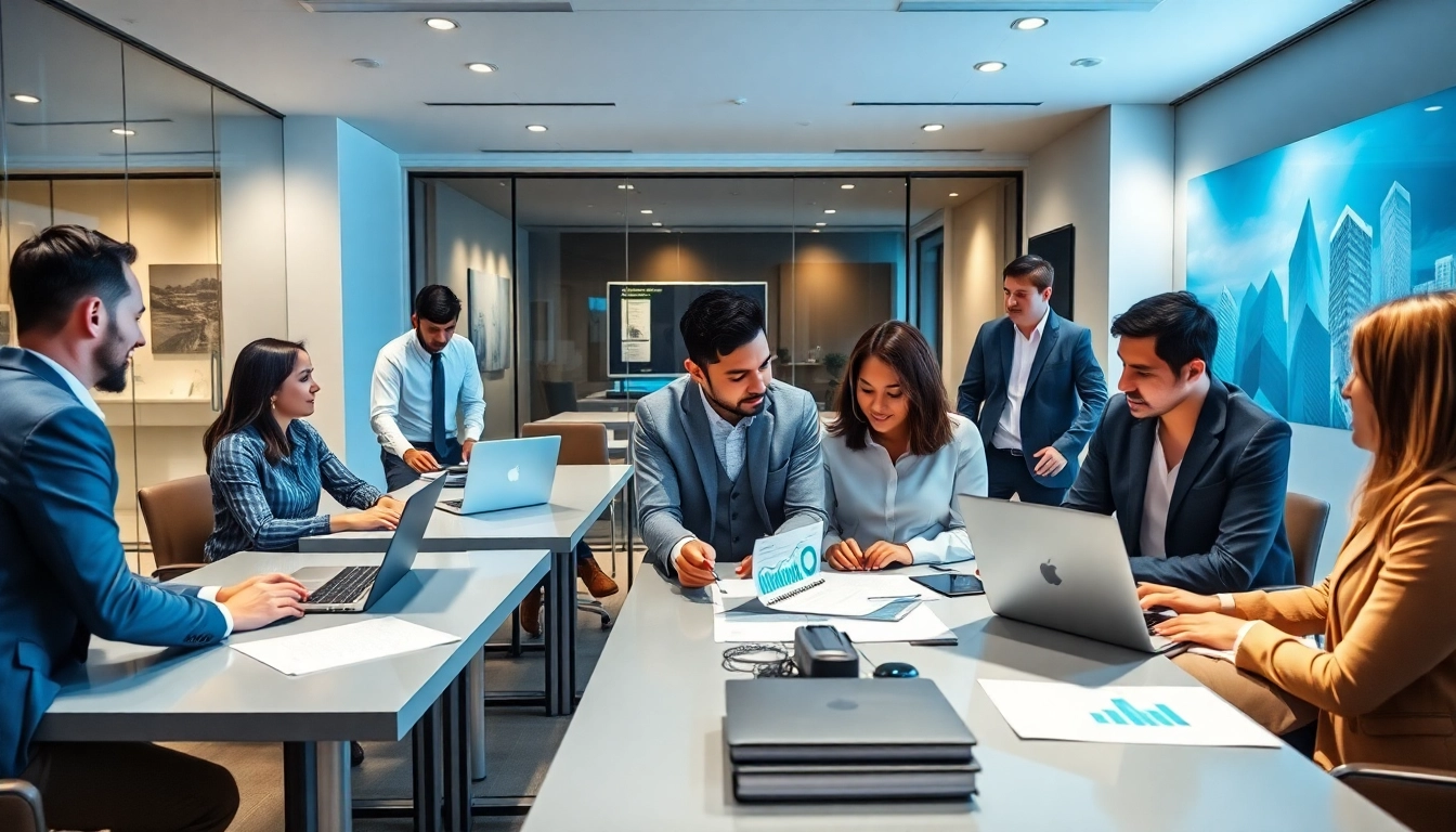 Engage with expert escrow services during financial transactions in a professional office environment.