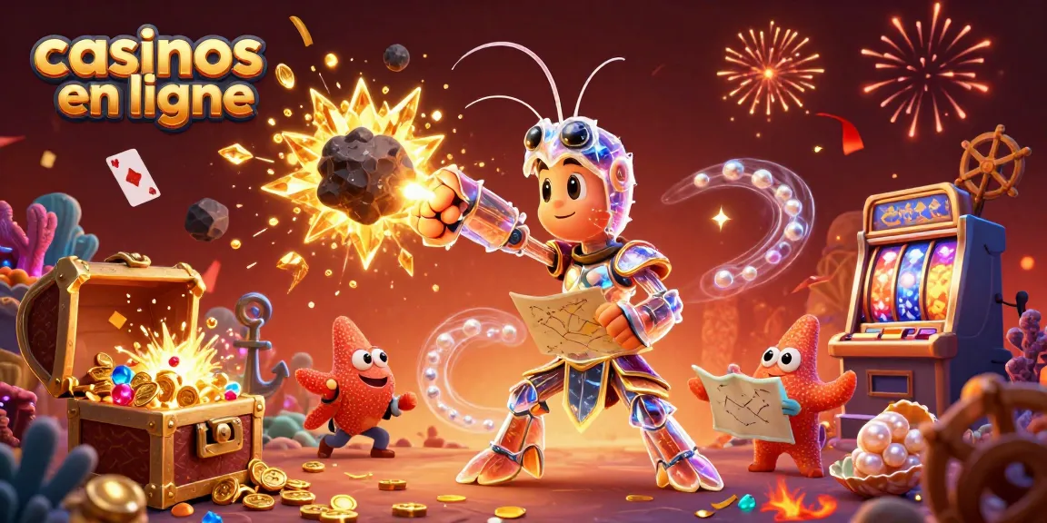 Plongez dans l'univers des casinos en ligne avec un samouraï caméléon et des trésors scintillants.