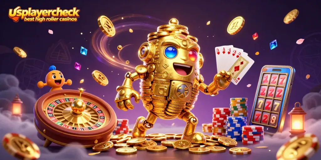 Spinning a 3D roulette wheel while engaging with usplayercheck best high roller casinos for massive stakes.