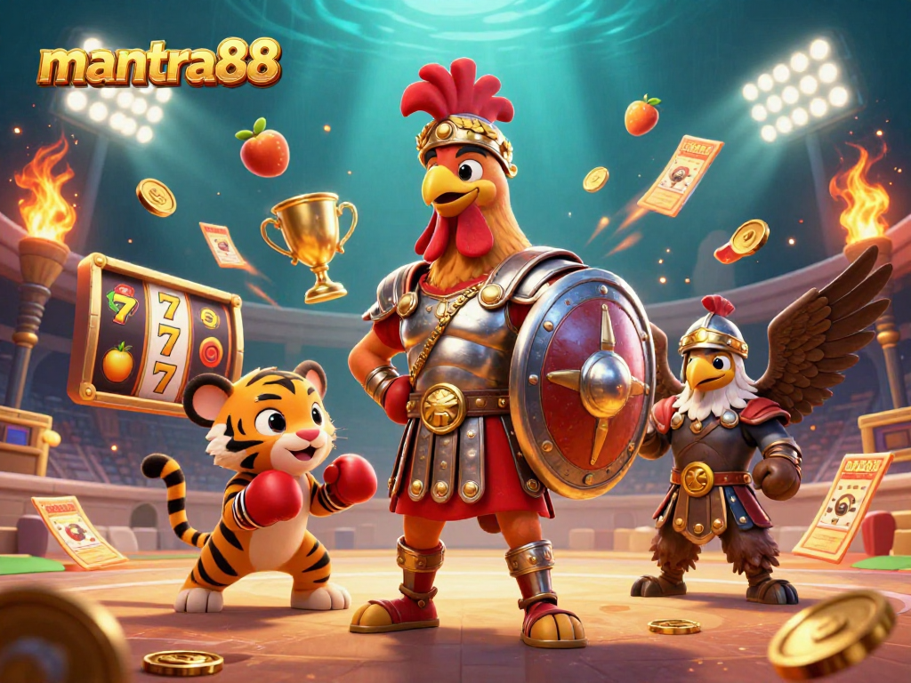 Experience the thrill of mantra88 with an engaging slot gaming scene filled with exciting elements.