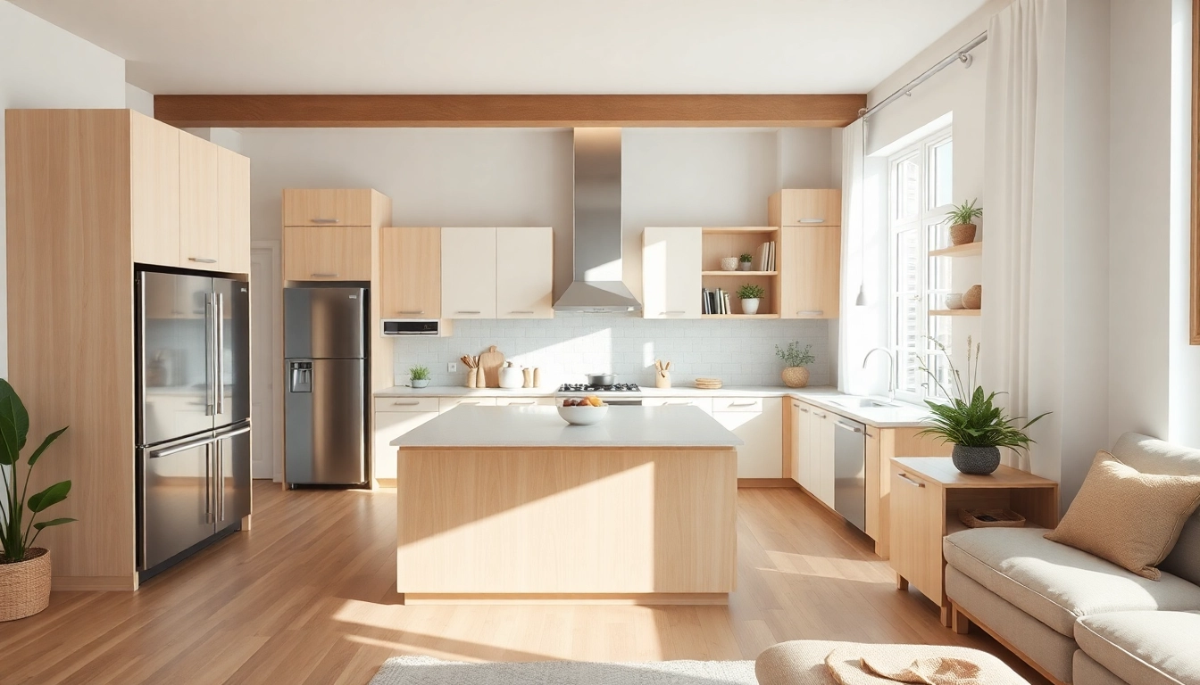 Stylish kitchen renovation showcasing modern home renovation ideas with bright and welcoming atmosphere.