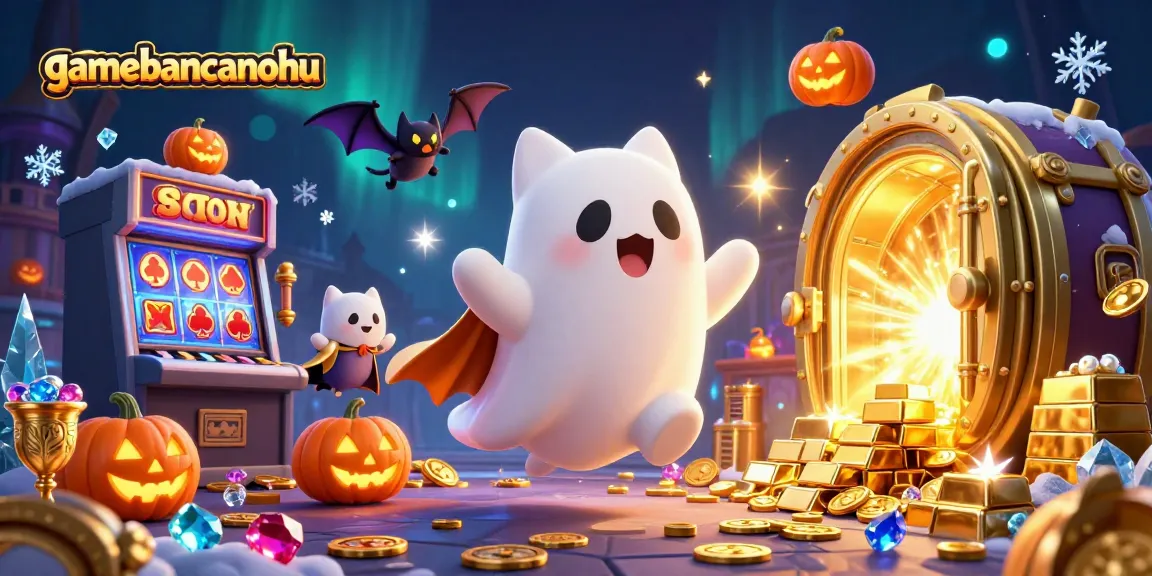 gamebancanohu showcases thrilling haunted casino adventures with a ghost cat and vampire bat