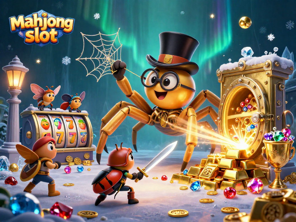 Experience the excitement of mahjong slot with our captivating 3D casino illustration featuring vibrant symbols.