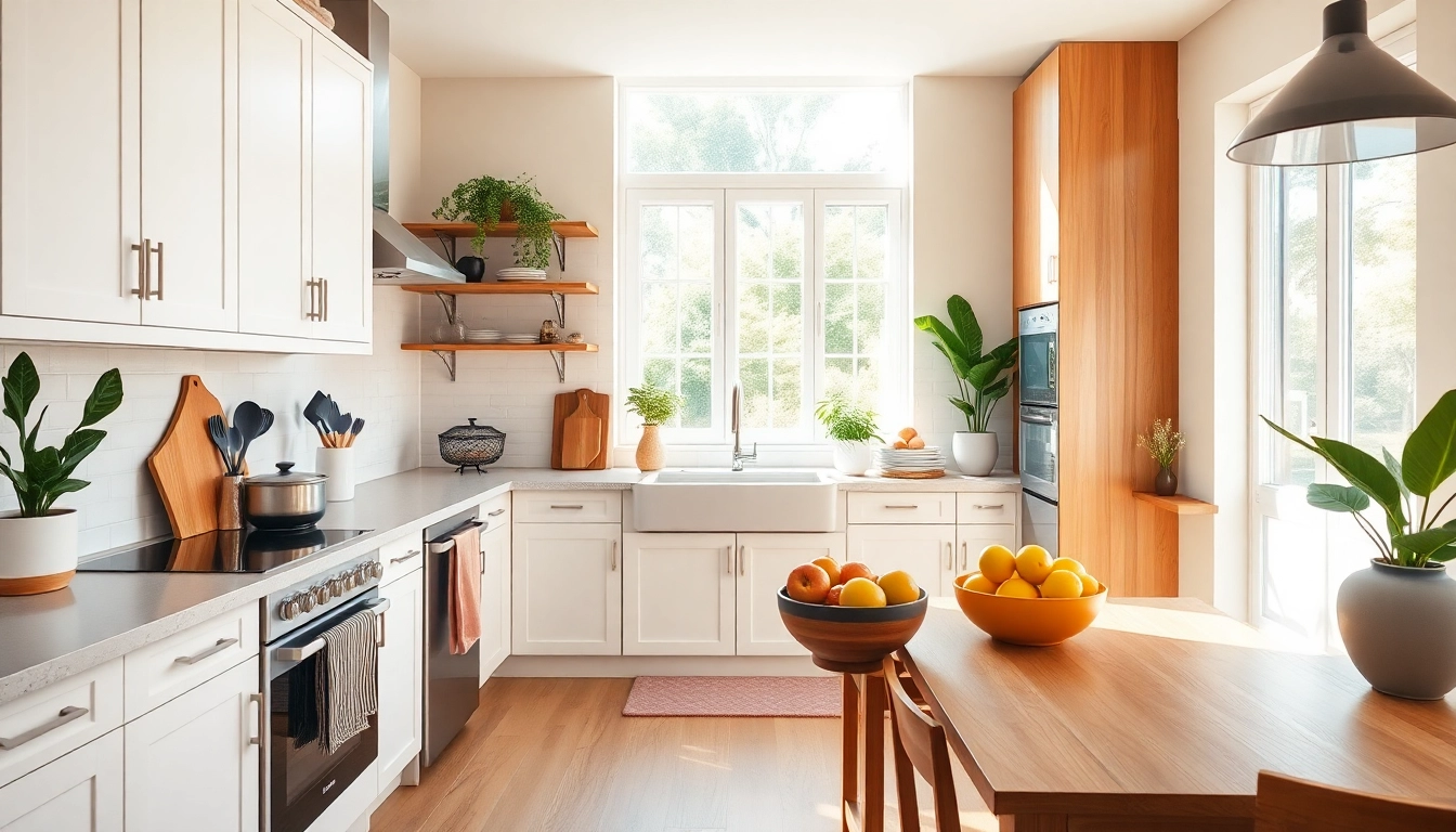 Enhance your home improvement projects with a stylish kitchen renovation showcasing modern elements.