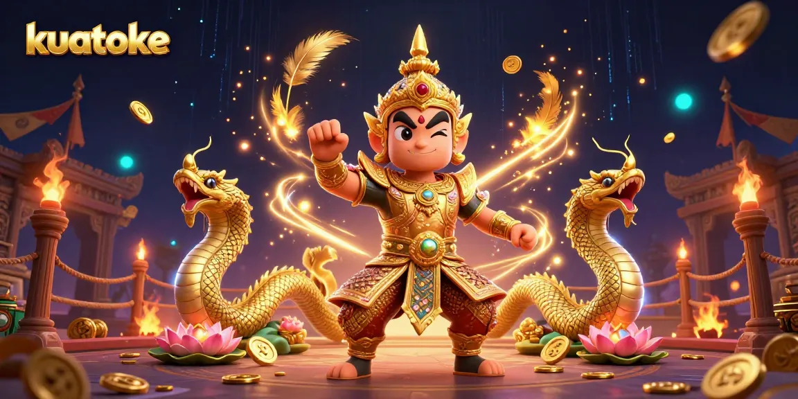 Kuatoke offers immersive casino experiences with vibrant Thai guardian and dynamic gambling elements