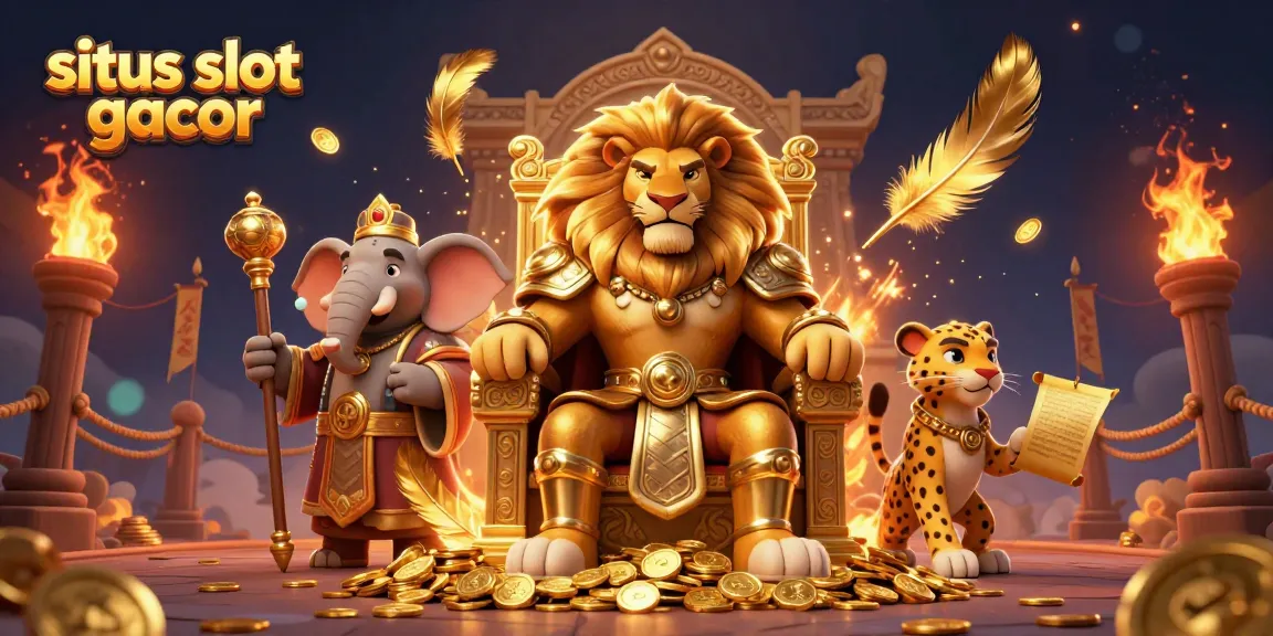 Mengakses situs slot gacor dengan peluang menang tinggi dan jackpot menarik, ditampilkan dalam ilustrasi sinematik.