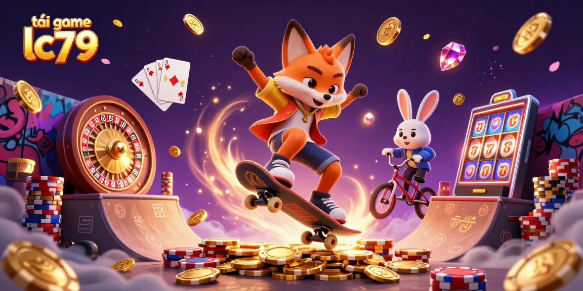 Tải game lc79 và tham gia trải nghiệm game slot hấp dẫn trong một khung cảnh sinh động.