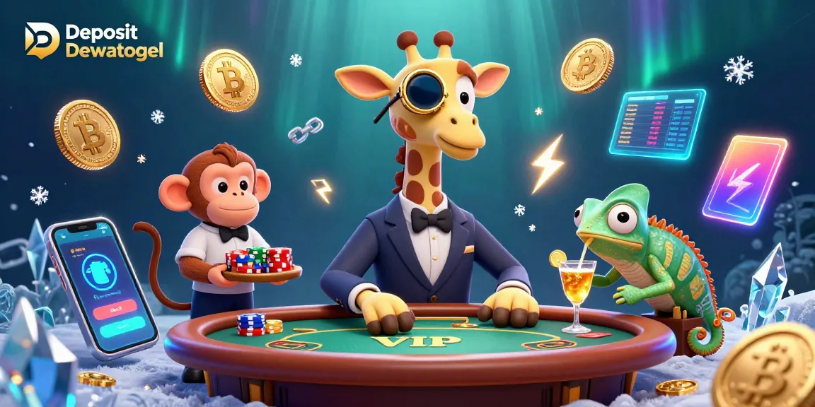 Experience seamless gameplay with Deposit Dewatogel, featuring vibrant 3D casino elements and dynamic characters.