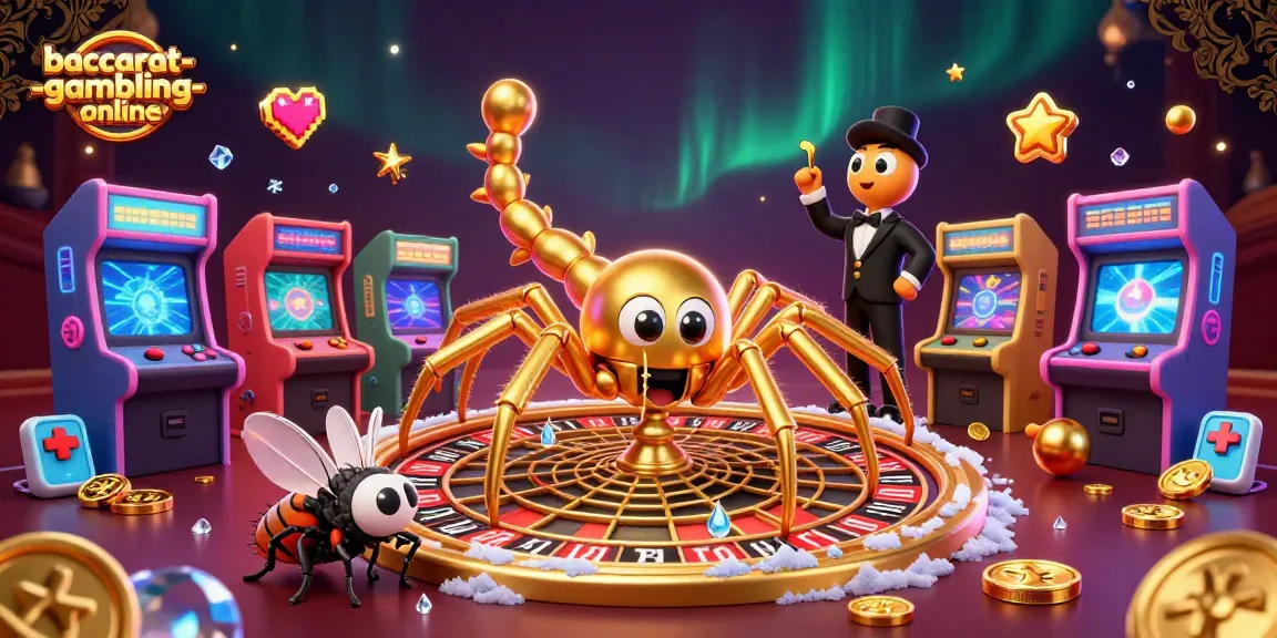 Engage with baccarat-gambling-online's thrilling golden spider web roulette scene, featuring interactive game elements.