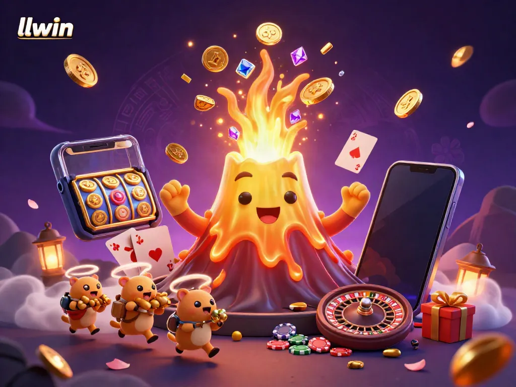 Experience thrilling wins at llwin with a vibrant 3D illustration of adventure and fortune.
