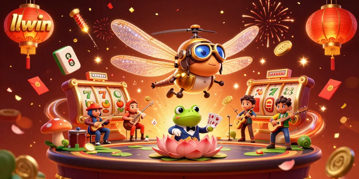 Play exciting games at llwin with a vibrant scene of 3D casino characters and dynamic elements.