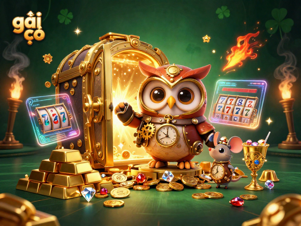Gái gọi tham gia vào trò chơi casino, hòa mình vào ánh sáng vàng rực rỡ và kho báu lấp lánh.