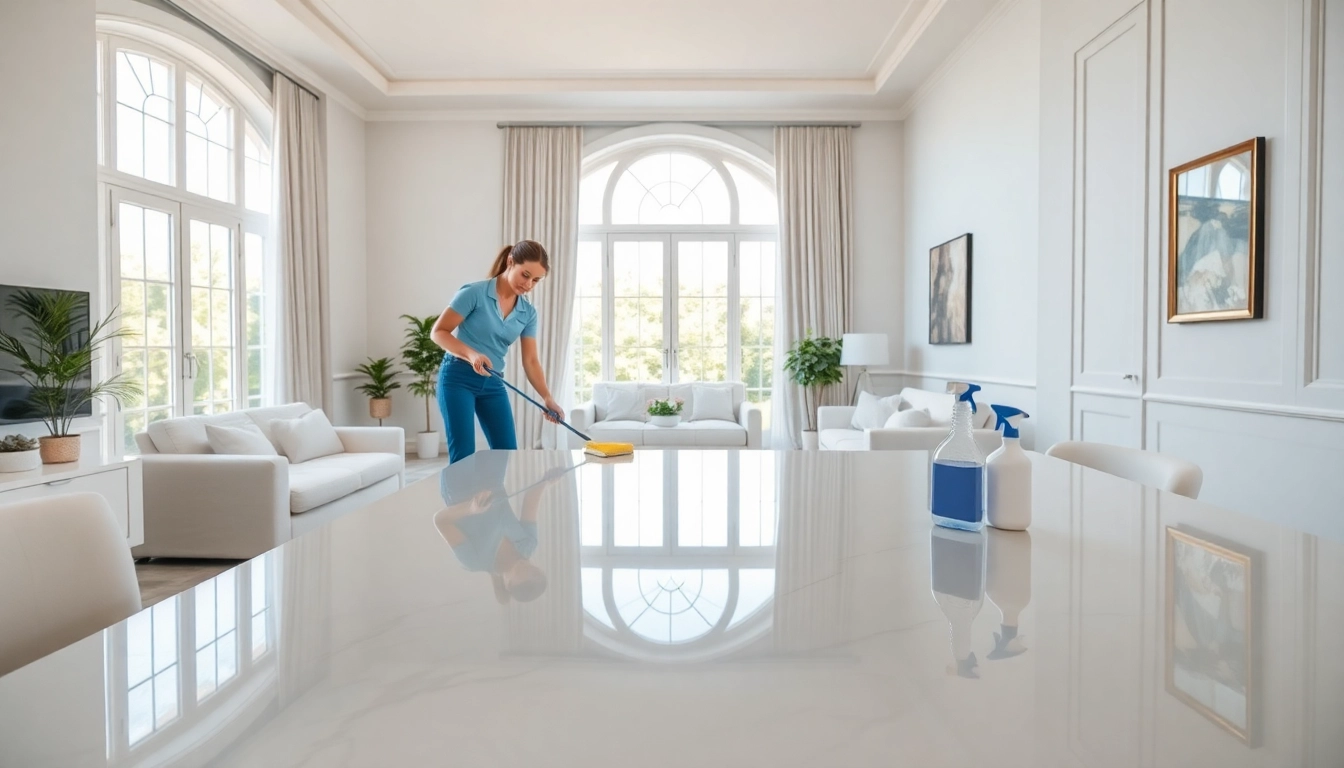 Achieve a spotless environment with expert bond cleaning brisbane showcasing a cleaner in action.